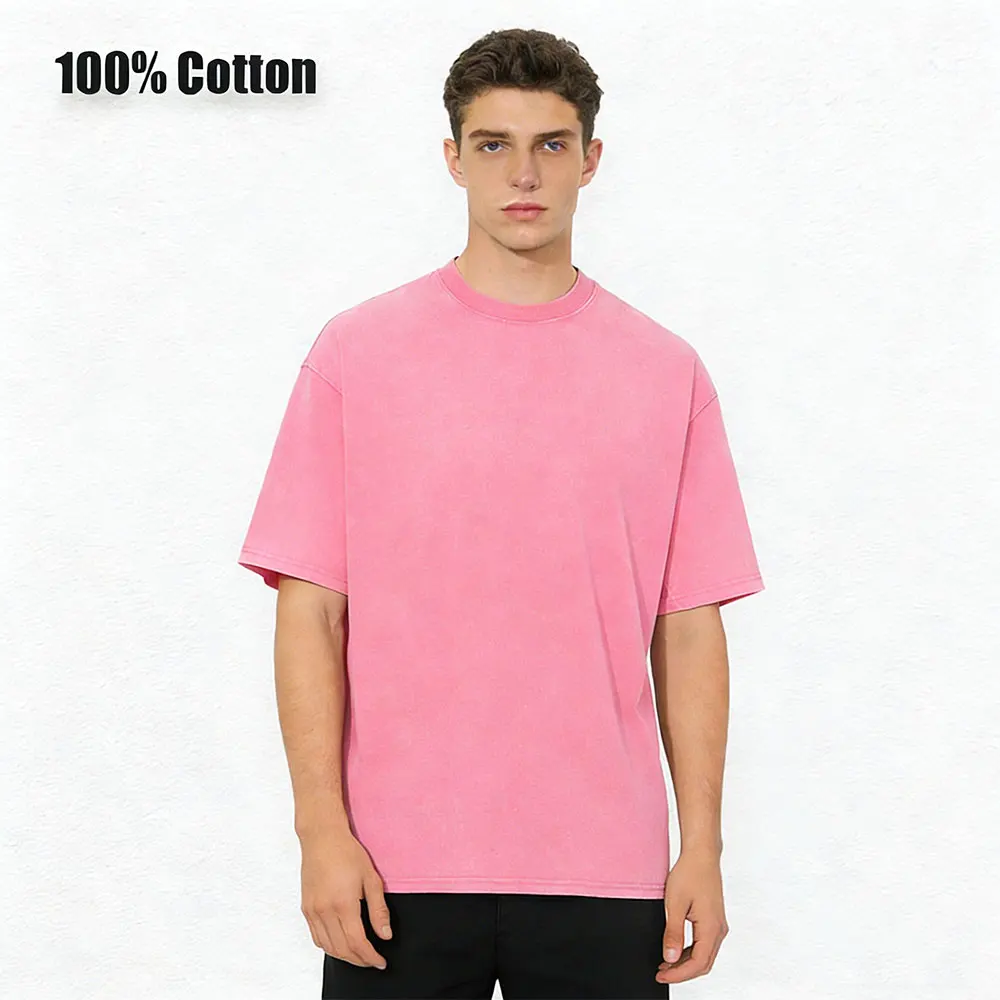 Vintage Washed T-Shirts, locker geschnitten, Hip-Hop-Stil, lässig, 100 % Baumwolle, Kurzarm-T-Shirts, Rundhalsausschnitt, Alltagskleidung, Partner-T-Shirts, Unisex