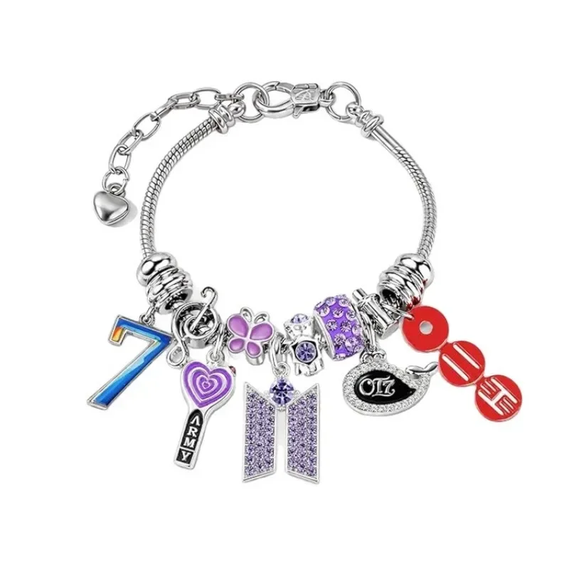 Cartoon BT21 Group Whale OT7ARMY Bead Bracelet Fan Merchandise view 5