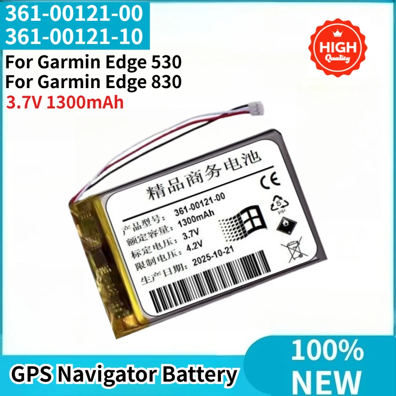

New 361-00121-00 361-00121-10 High Quality GPS Navigator Battery 3.7V 1300mAh for Garmin Edge 530 Edge 830 Replacement Battery