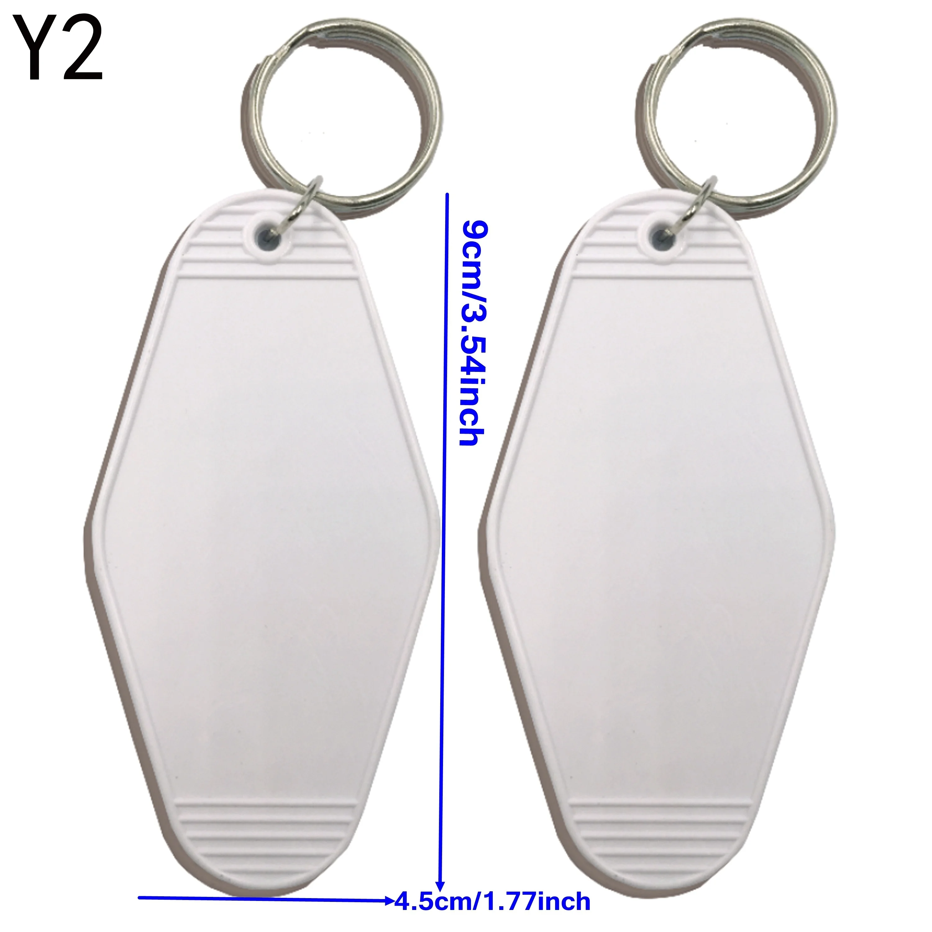 Blank DIY Custom Logo ABS Plastics Hotel Motel Movie Key Chains Tag Pendant Keychain Keyring Cafe Mail Box Gifts