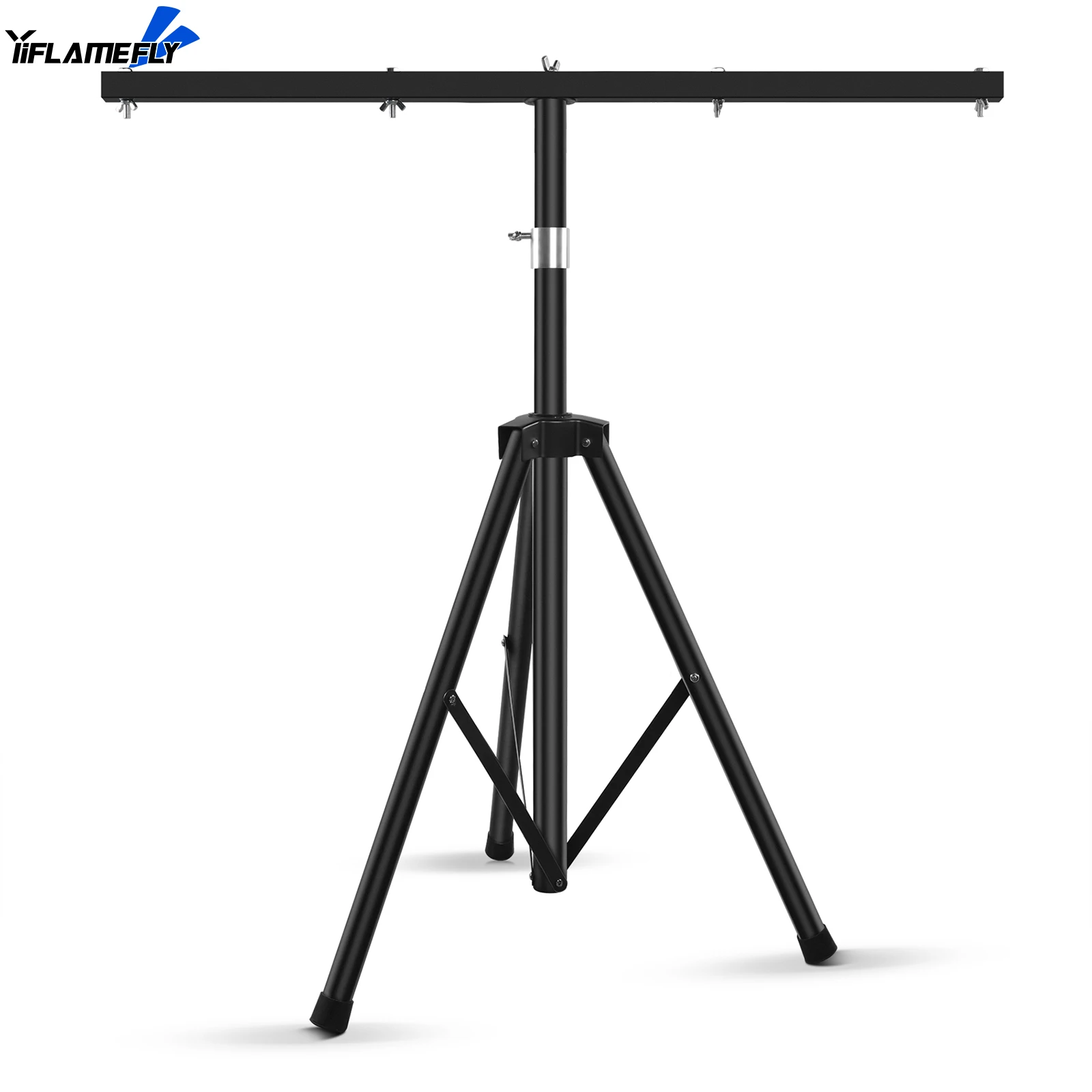Yiflamefly Tripod DJ Light Stand Stage Lights Stand Adjustable 39-75 Inch DJ Lighting Tripod Mount for Wedding Concert Party