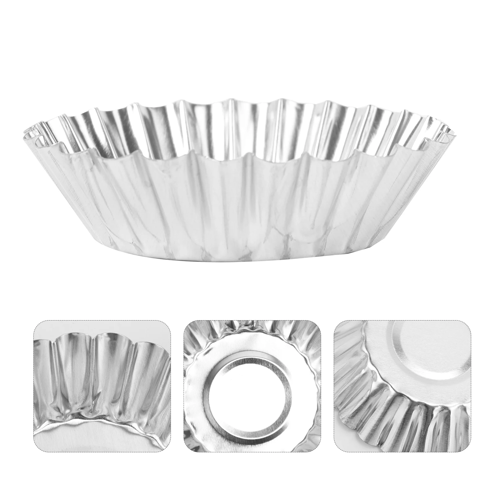 

Nonstick Metal Baking Cups 30pcs Egg Tarts Mould for Cupcake Muffin Tartlets Pan Reusable Kitchen Cake Tools Accessories