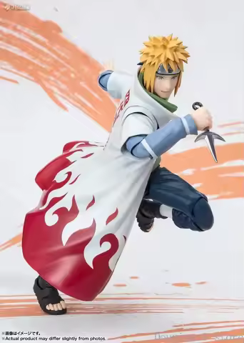 In Stock Bandai Shf Shippuden Minato Edition Anime Action Figures Toys Models Figura Collector