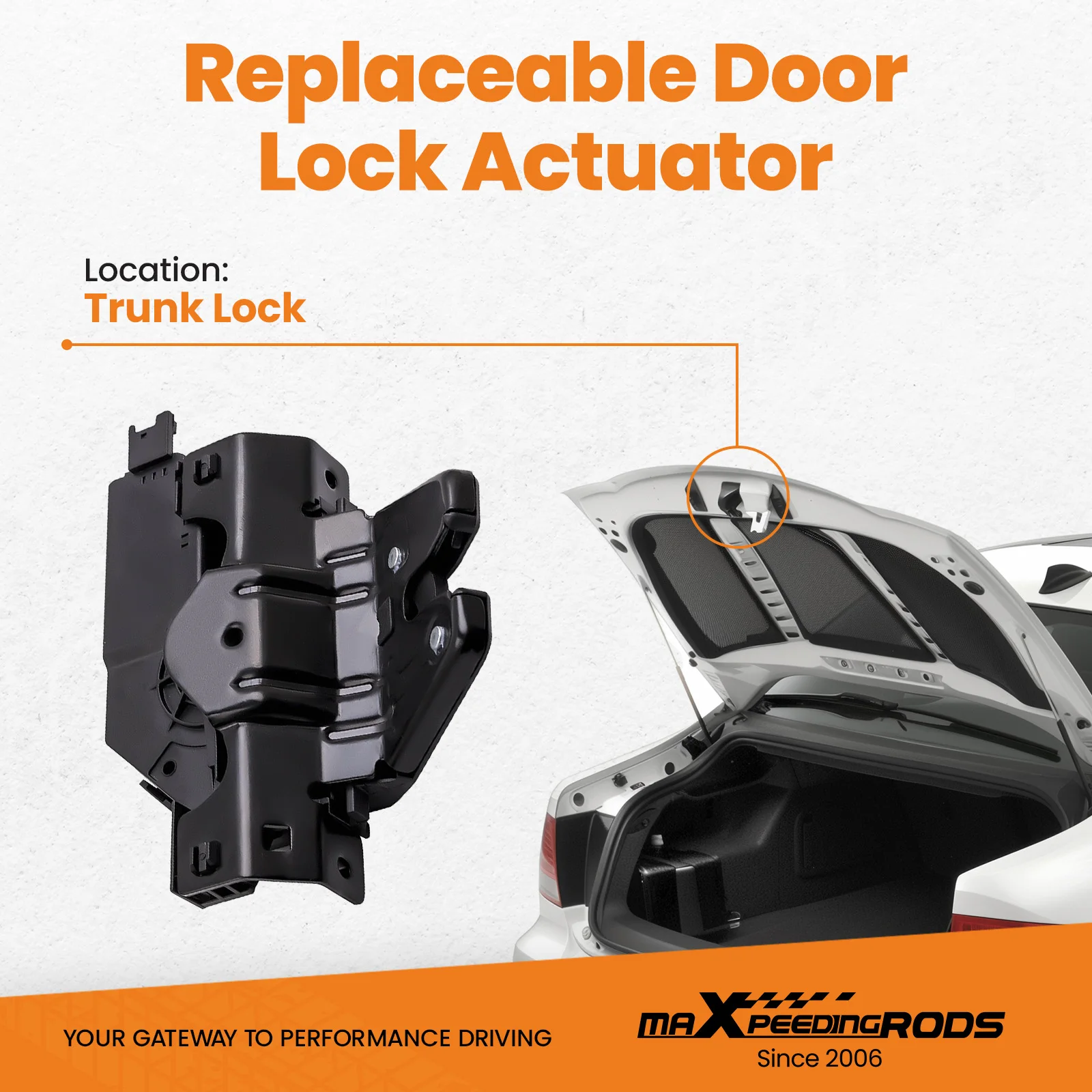 Trunk Hatch Lid Lock Actuator for BMW MCoupe S54 E86 2006-2008 for 51247840617