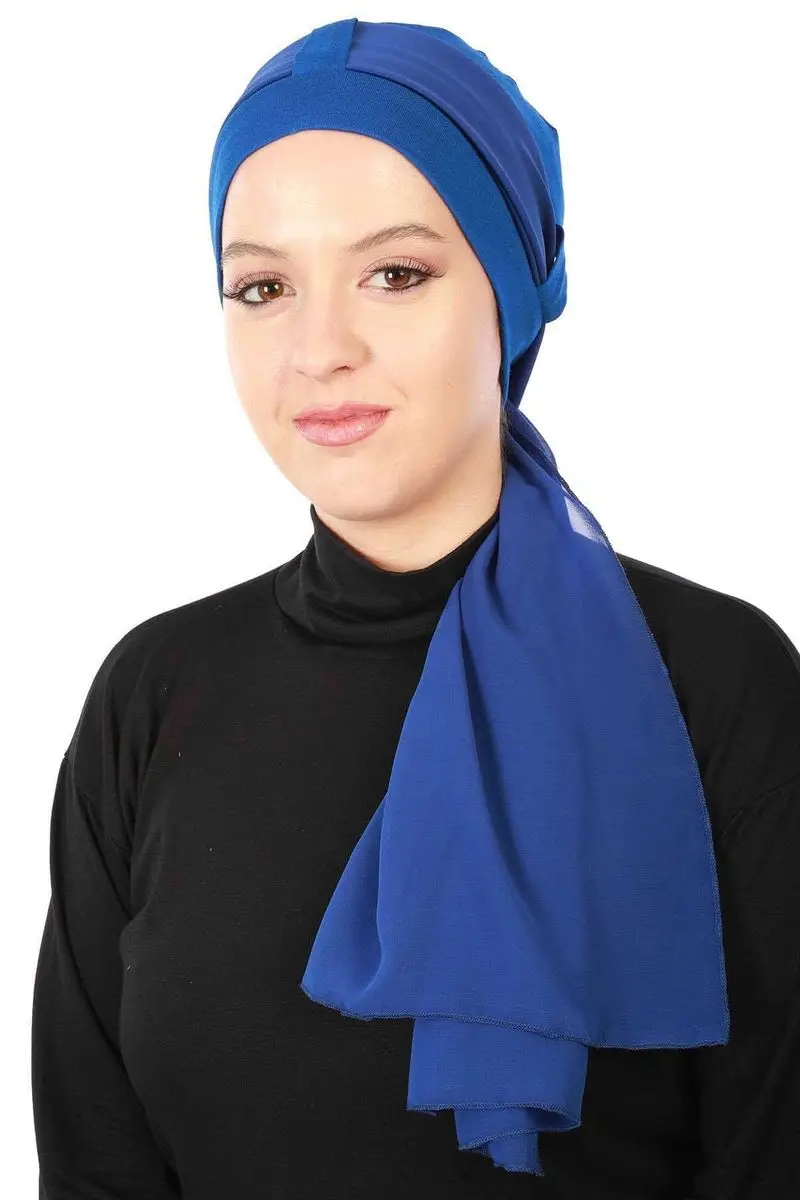 Saks de osso penteado chiffon com cinto