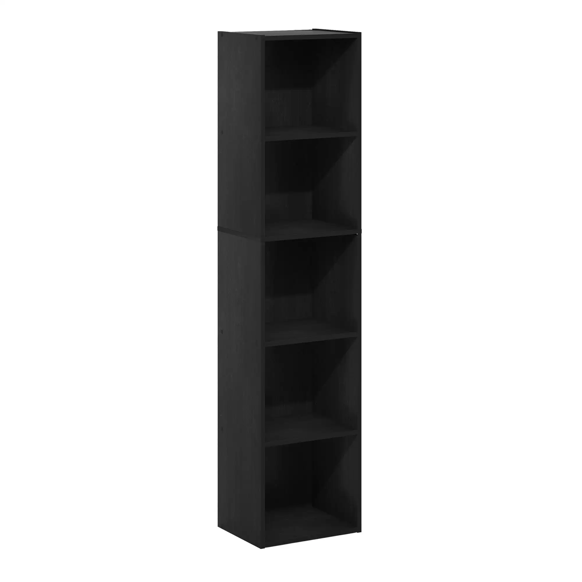 Pasir 5-Tier Open Shelf Bookcase, Blackwood