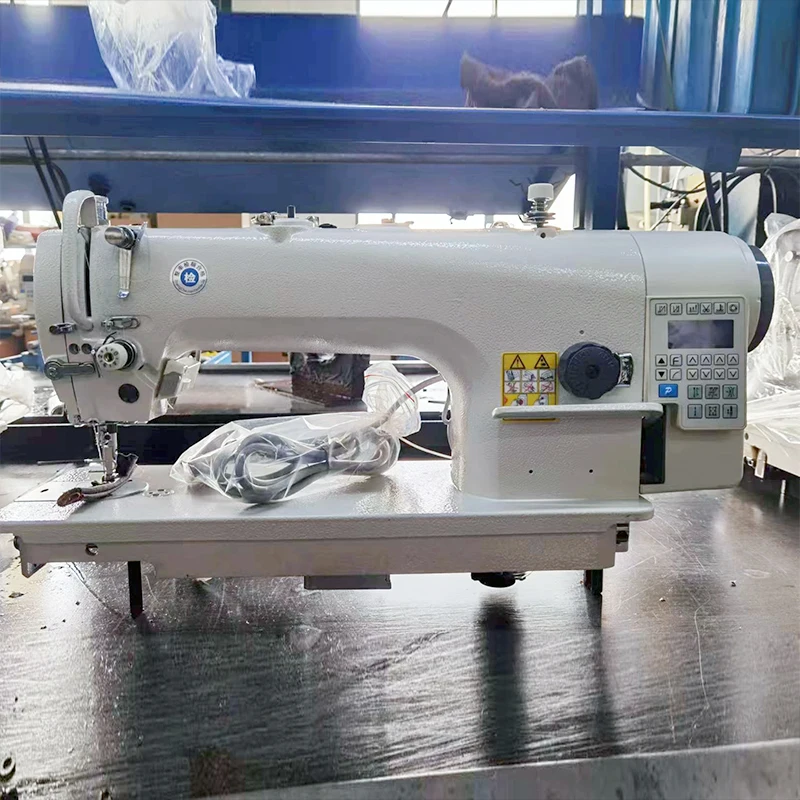 New D4   Feed Lockstitch High-Speed Automatic Thick Material Industrial Flat-Bed Sewing Machine Motor 550W Walking Foot