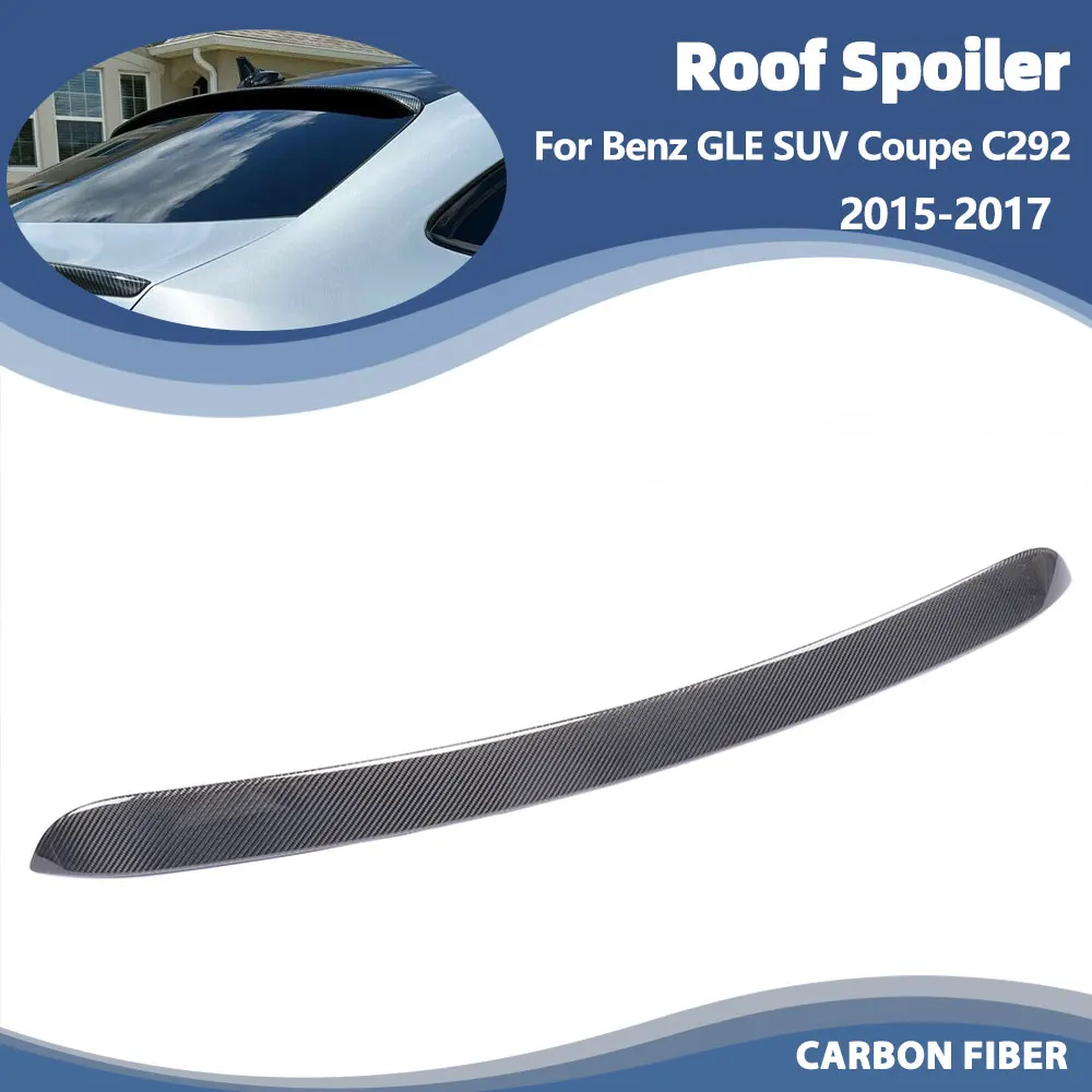 Car Rear Roof Spoiler Window Wing for Mercedes-Benz C292 GLE350 450 Sport GLE43 GLE63 AMG S 4Door 2015-2017 Carbon Fiber /FRP