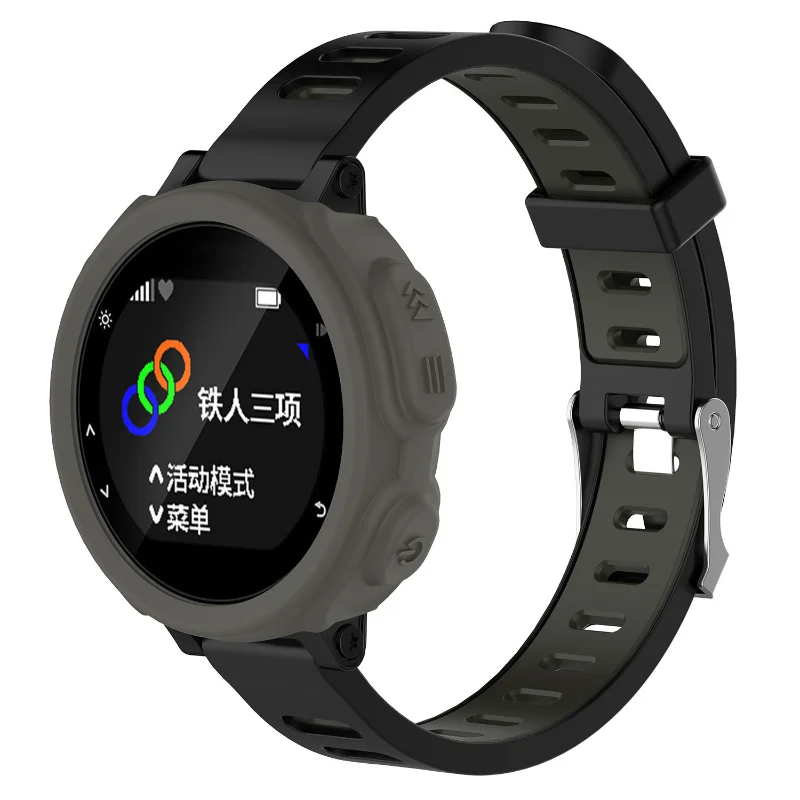 Caso Capa Protetora para Garmin Forerunner, Assista Shell, Pulseira de Silicone, Protetor Pulseira, TPE, GPS, Substituição, 235, 735XT