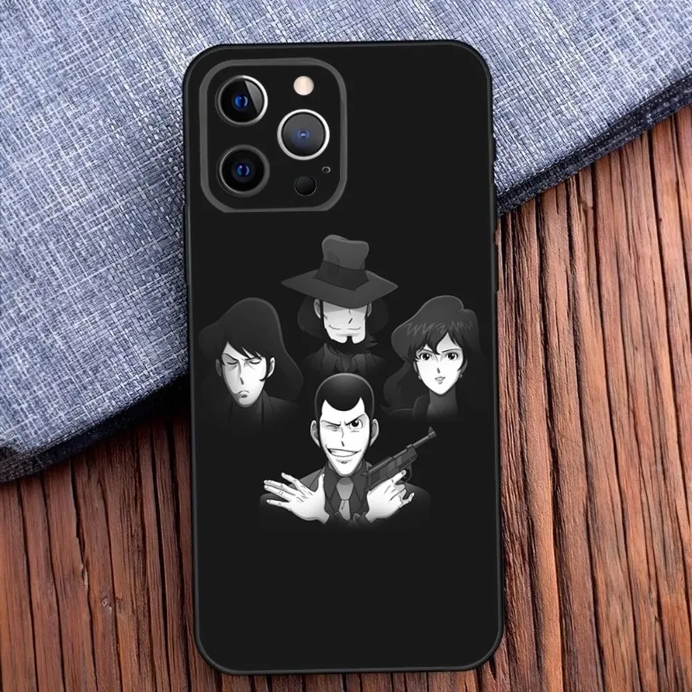 L-Lupin the T-Third Phone Case For iPhone 16,15,14,13,12,11,Pro,X,XS,Max,XR,Plus,Mini Soft Black Cover