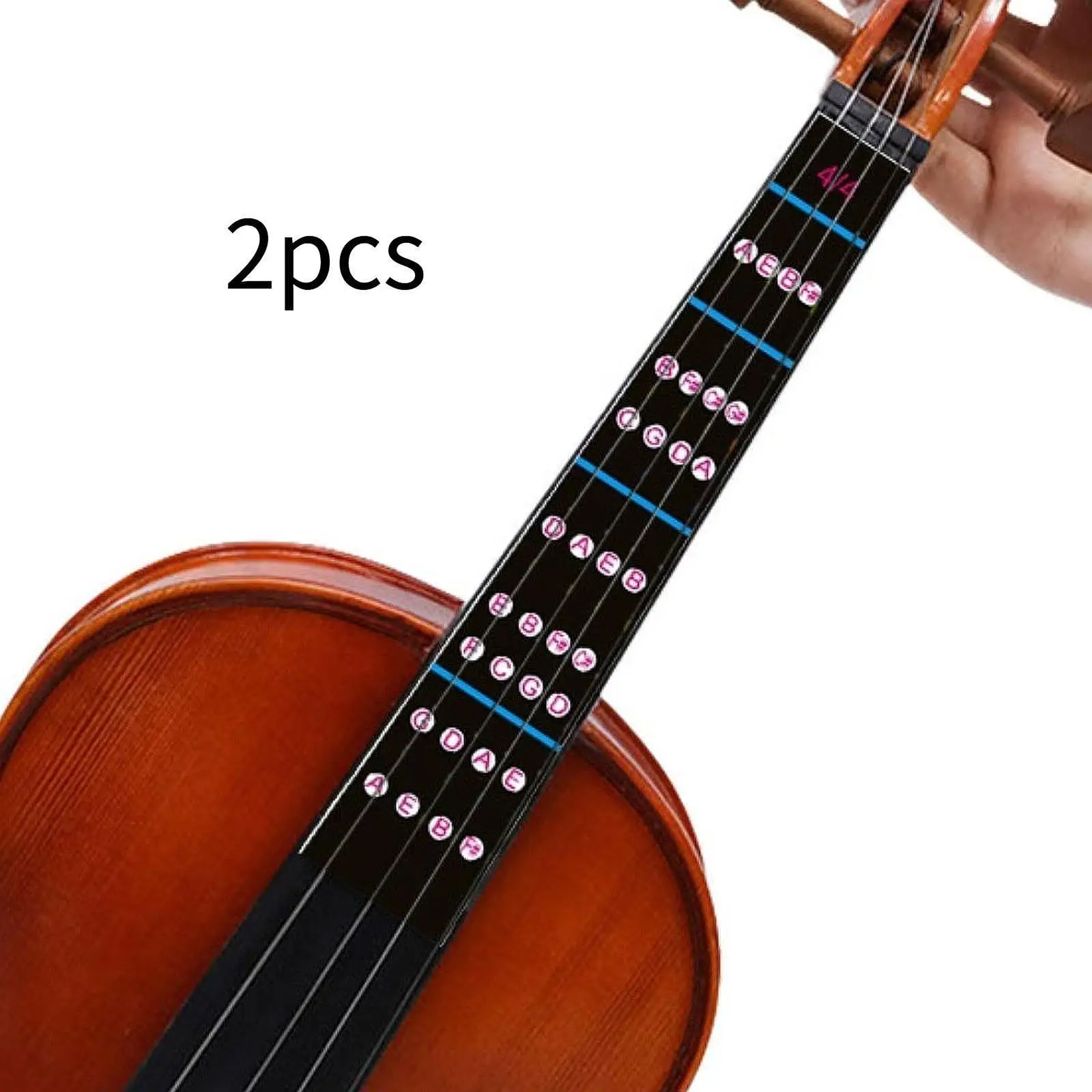 PVC Violin Fingerboard Note Stickers Lightweight Adhesive Accessories for 4 4 Violin Music Scale Teaching Tool