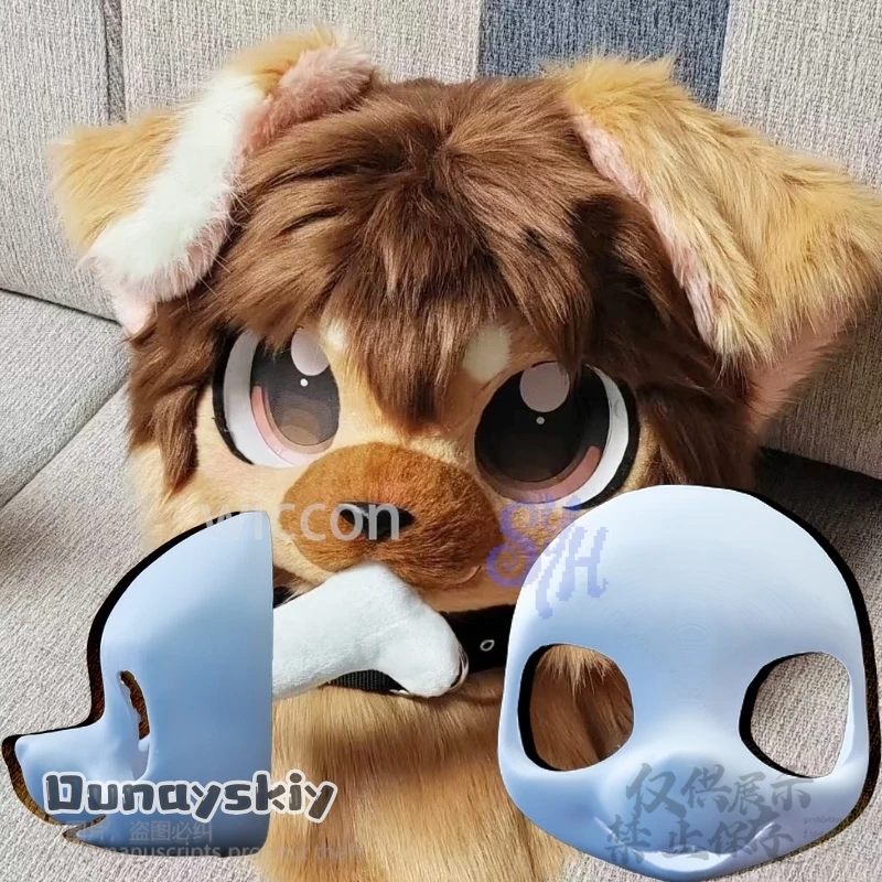 

Furry Furrsuit Puppy Cosplay Anime Kemono Dog Fursuit Base Kawaii 3D Polylactic Acid Head Base Skull Headwear Kigurumi Halloween