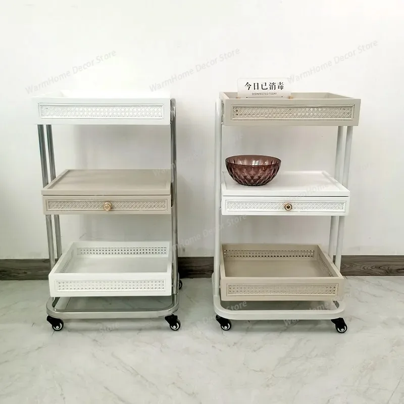 

Minimalist Design Salon Trolley Storage Medical Makeup Tea Salon Trolley Balcony Commercial Furniture Carrello Attrezzi Lstc