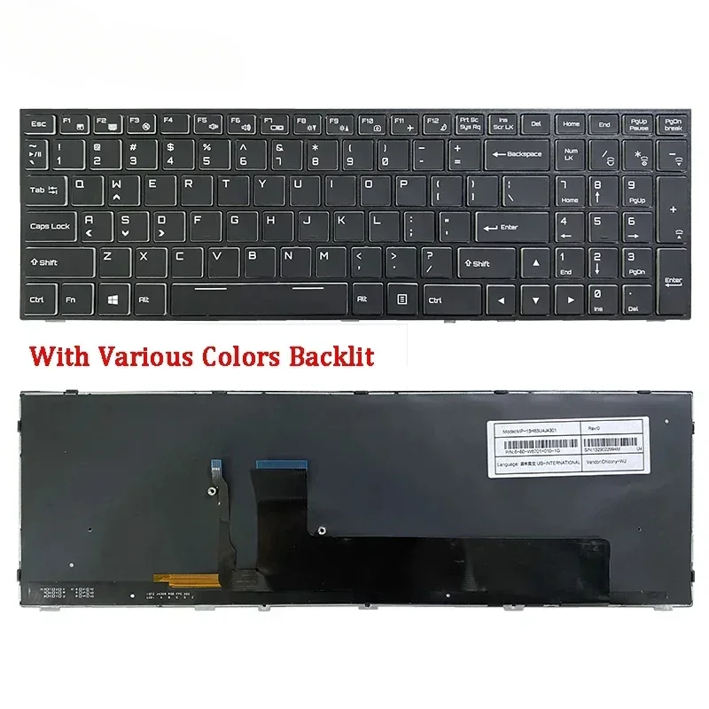 FORNew Laptop Keyboard For Hasee Z7 Z7M Z8 Z6 Z6M G8 G7 G6 P650SE SG P670 T7