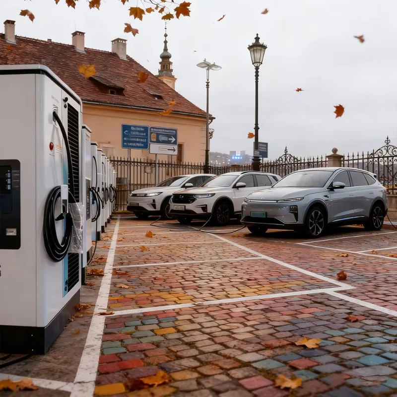 EV Charging Station Anti Theft Design Secure Electric Vehicle Charger with Lock for Public Place