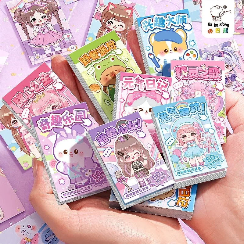 4-Pack of Cute Mini Sticker Notebooks, Portable Pocket-Sized Notebooks with High Aesthetic Value and Fun Stress-Relief Features