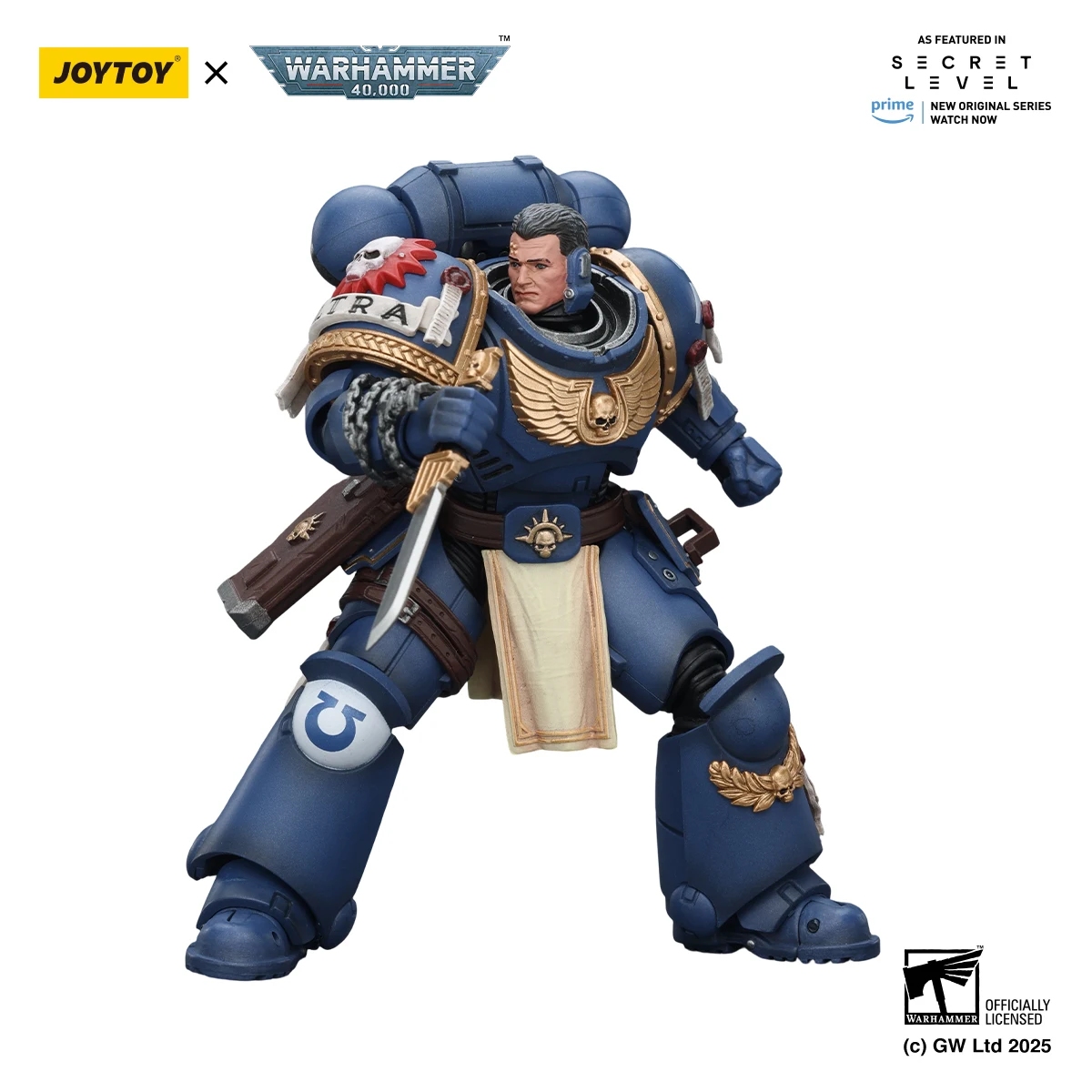 

【Pre-sale】JOYTOY Warhammer 40K Ultramarines Titus with Laurels of Victory 1/18 Action Figure Model Toy