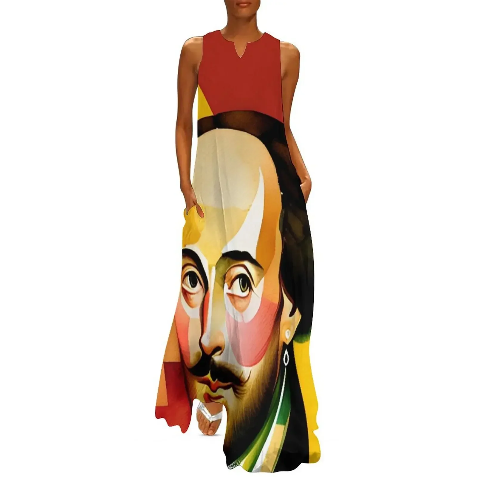 

William Shakespeare Art: Watercolor 2 Long Dress women's clothing trend 2025 dresses for official occasions dress dresses Dress