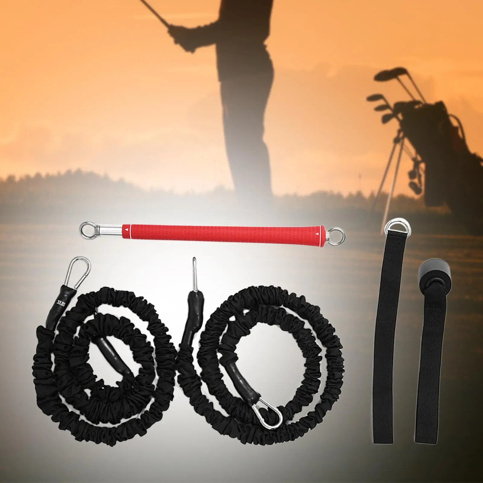 Golf Swing Rope Swing Equipment Training Aid Easy to Use Golf Resistance Whip for Fitness Outdoor Exercise Training Putting