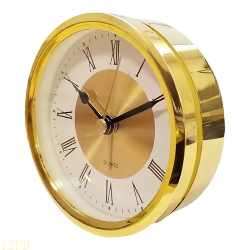 12PD 3.5Inch Clock Movement Replacement Vintaged Design Gold/Silver/Silver Frame