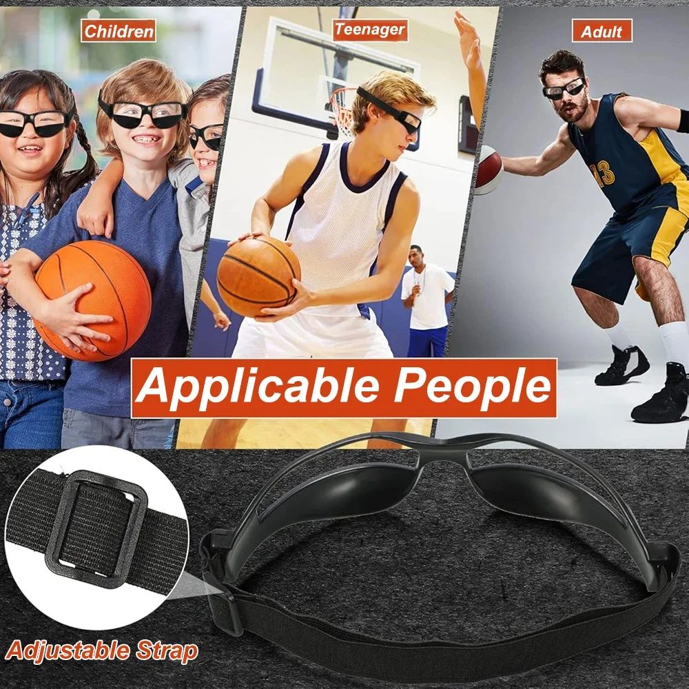 Basketball Dribbling Training Goggles Head-Mounted Basketball Team Training Adjustable Lightweight Supplies Aid Eyewear image 5