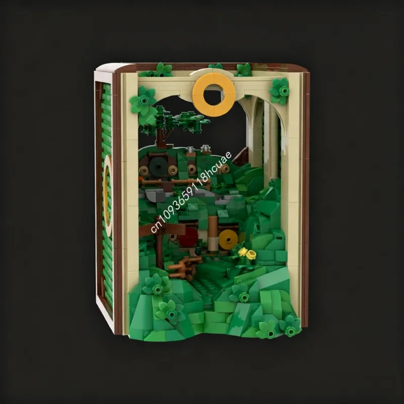 

1328pcs MOC Book Nook Bilbos Adventure the Rings Model Building blocks DIY Birthday Assemble toys Kids Education Christmas gifts