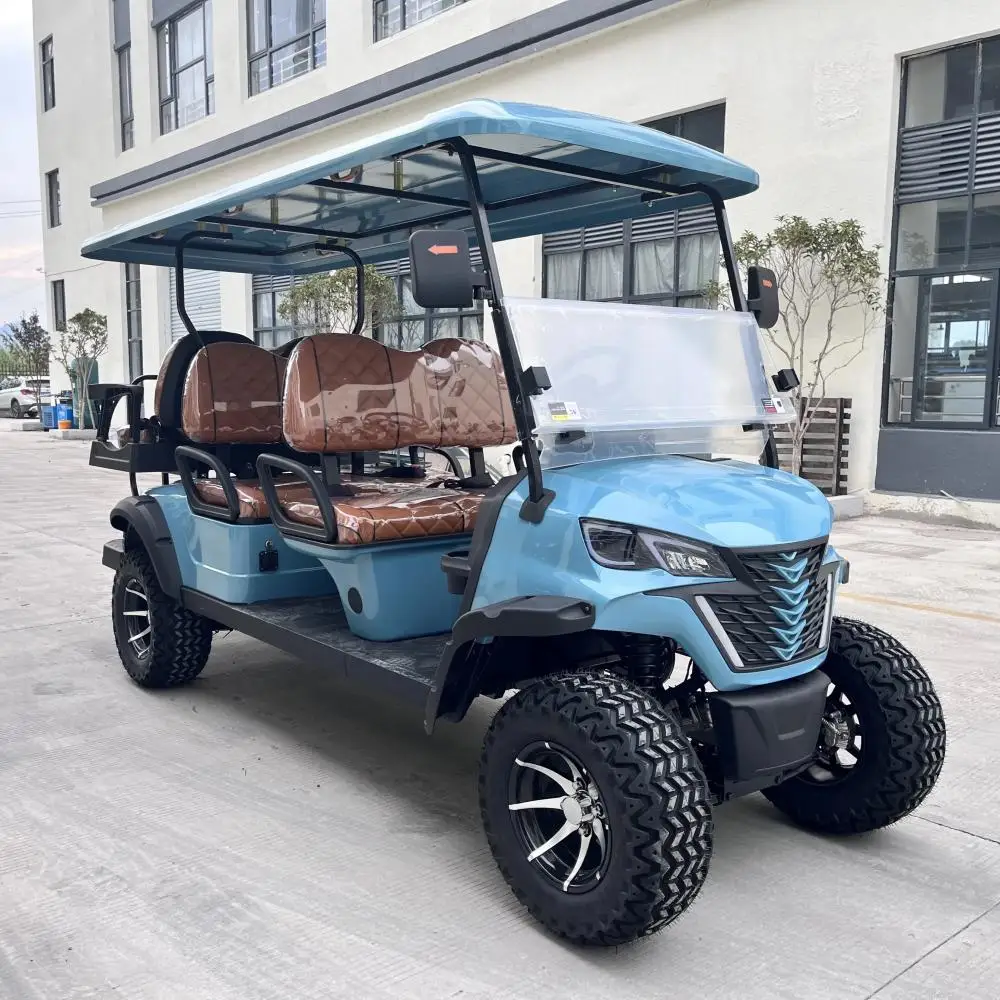 Made In China Utility Vehicle 4/6 Seat Golf Carts 4000/5000/7000W 2+2 Seater Golf Car 48/60/72V Lithium Electric Golf Cart