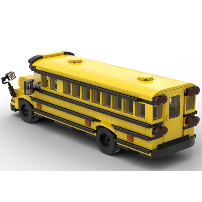 Building Block MOC-200434 School Bus Car Toys 592PCS Suitable for Little Boys, Children's Birthday Decorations, Christmas Toys