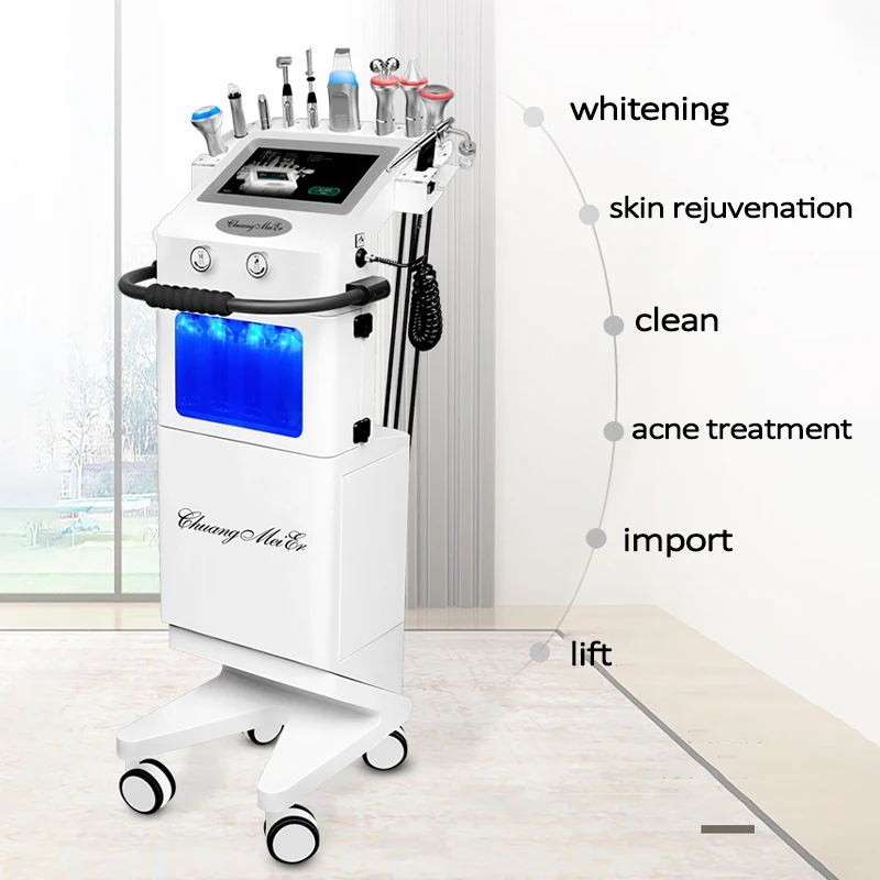 Huidbeheer Uitgebreide water- en zuurstofanalysator met grote bubbels voor gezichtsreiniging, hydratatie en hydratatie