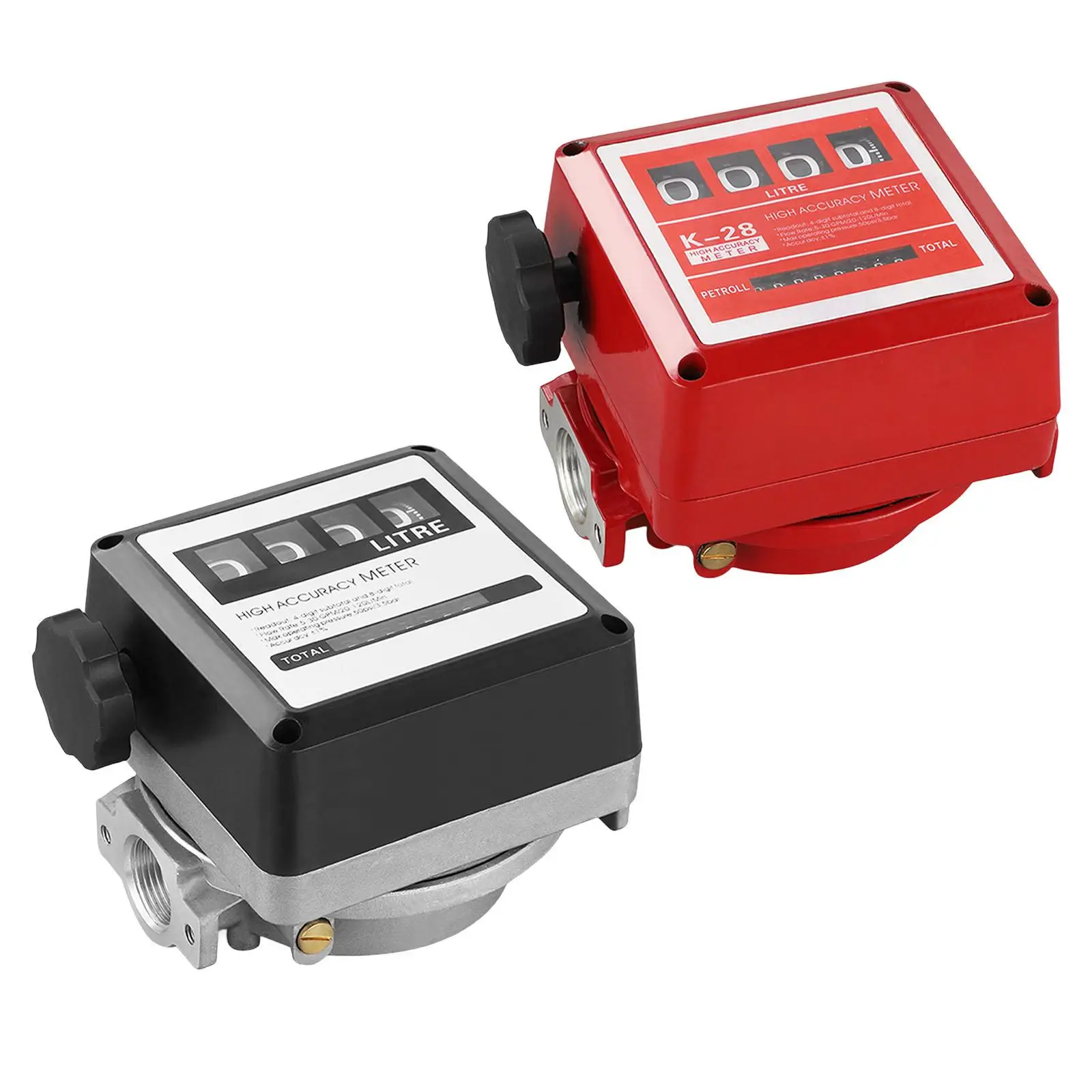 Mechanical Fuel Flow Meter Stable Performance Premium Easy Calibration High Accuracy High Reliability Multifunction Aluminum