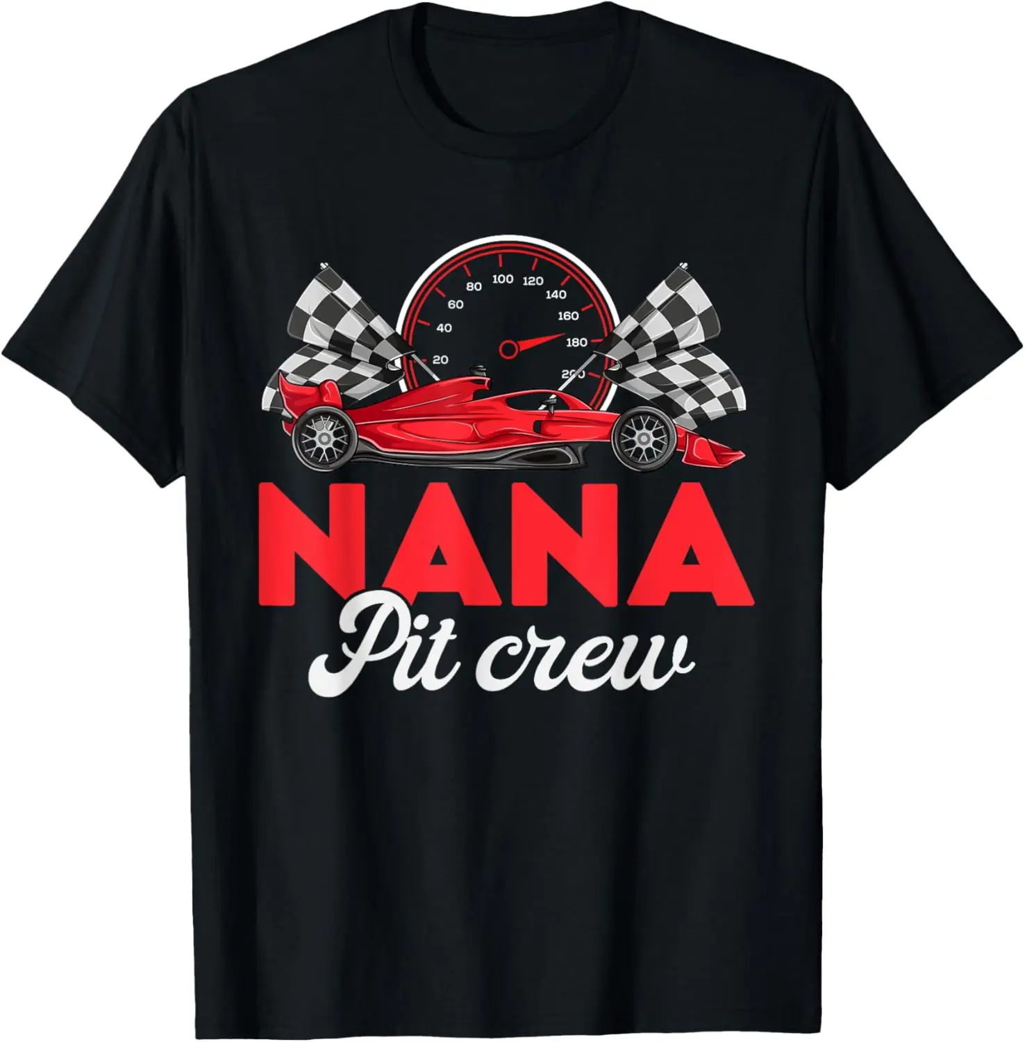 

Рубашка для мальчика на день рождения Race Car Nana, футболка Nana Pit Crew
