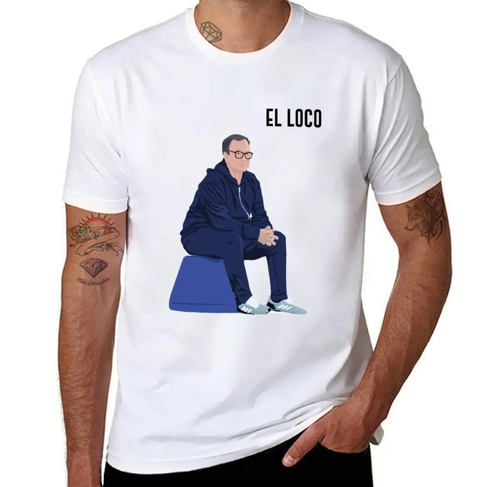 

Marcelo Bielsa : EL LOCO T-Shirt man t shirt designer t shirts for man cotton soft T-Shirt