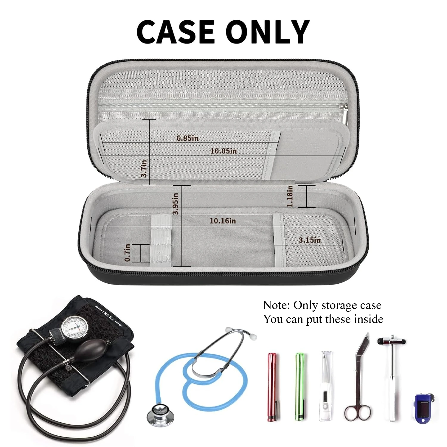 Stethoscope Case Compatible with 3M Littmann Classic III/for MDF Instruments/for Paramed/for FriCARE Monitoring Stethoscope,