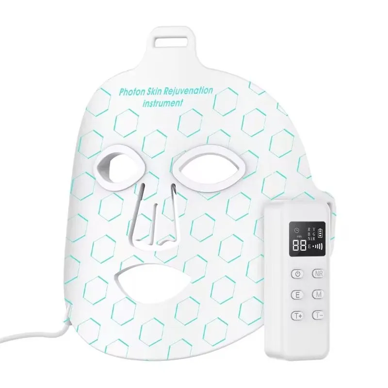 New 7 Colors Photon Nir Light Skin Rejuvenation For Neck Facial 850nm Led Red Infrared Led Face Mask Red Light Therapy