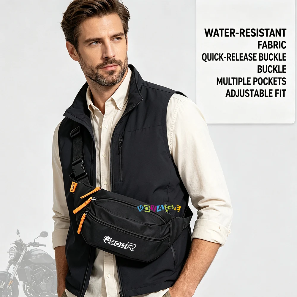 Multi‑Pocket Unisex Waist Bag For Bmw F800R F800 R Fanny Pack New Commuting Waterproof Storage Portable Bag Motorcycle Parts
