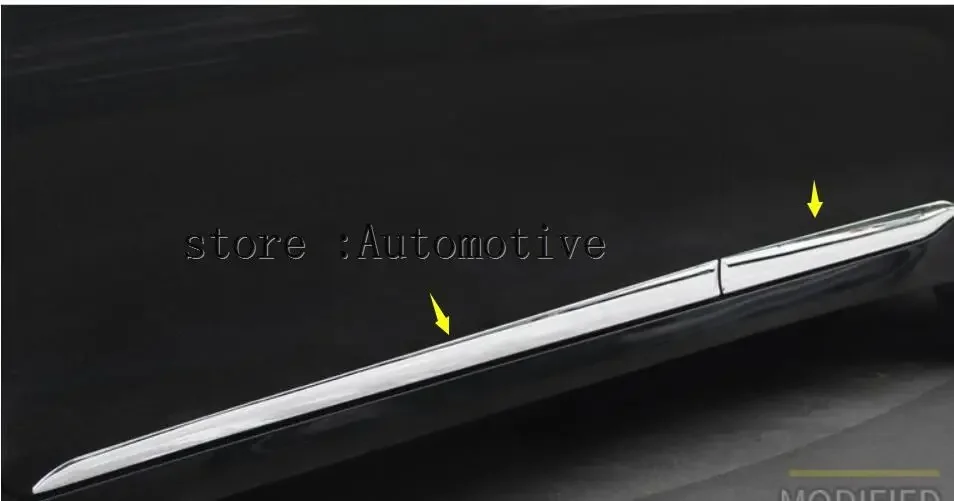 4pcs ABS Chrome Car Door Side body Molding Trim Sill Sticker Fit For Lexus ES200 ES350 ES300 ES350  2013-2017