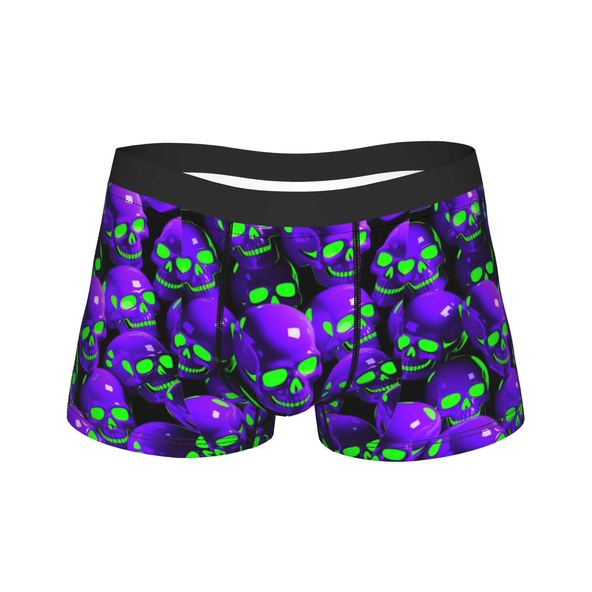 Psychedelic Purple Grape Seamless Print Underwear  Men Boxer Brief Sexy Soft Trunk Quality Printed Plus Size Underpants