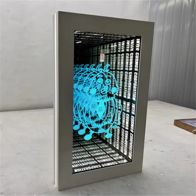 LED Infinity 3D Mirror Building Office Wedding Home Taxi Car Hotels Bar Mall Park Companies Hospitals Advertising Customizable view 4