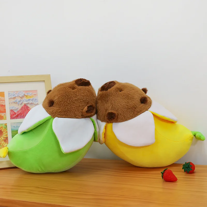 Kawaii Corgi banane en peluche jouet mignon Capybara peluche poupée rempli Animal enfants anniversaire cadeau de noël pour enfants peluche Stuffer