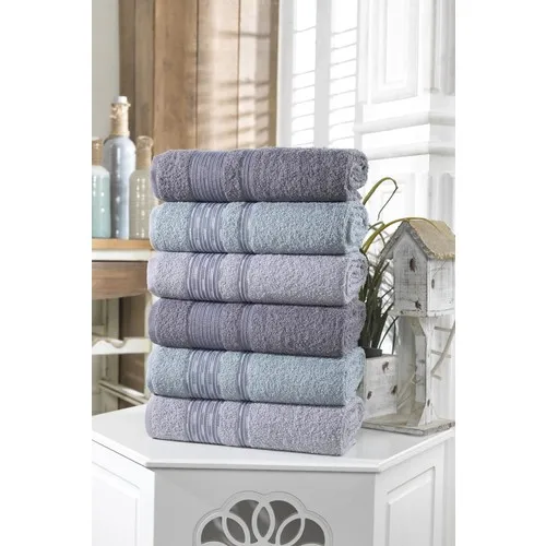 Forev Cotton Towel Set Gray Set (12 pcs)