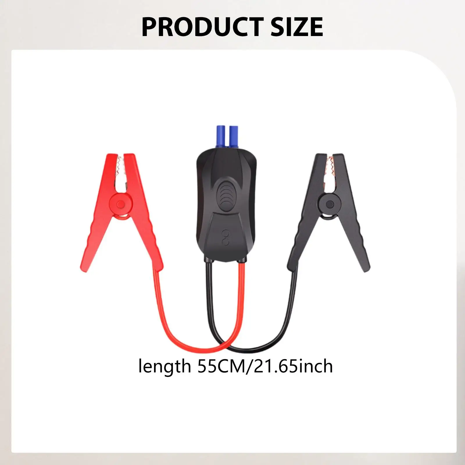 Battery Booster Starter Cable Reverse Charge Prevention Jumper for 12V Car Emergency Power Supply