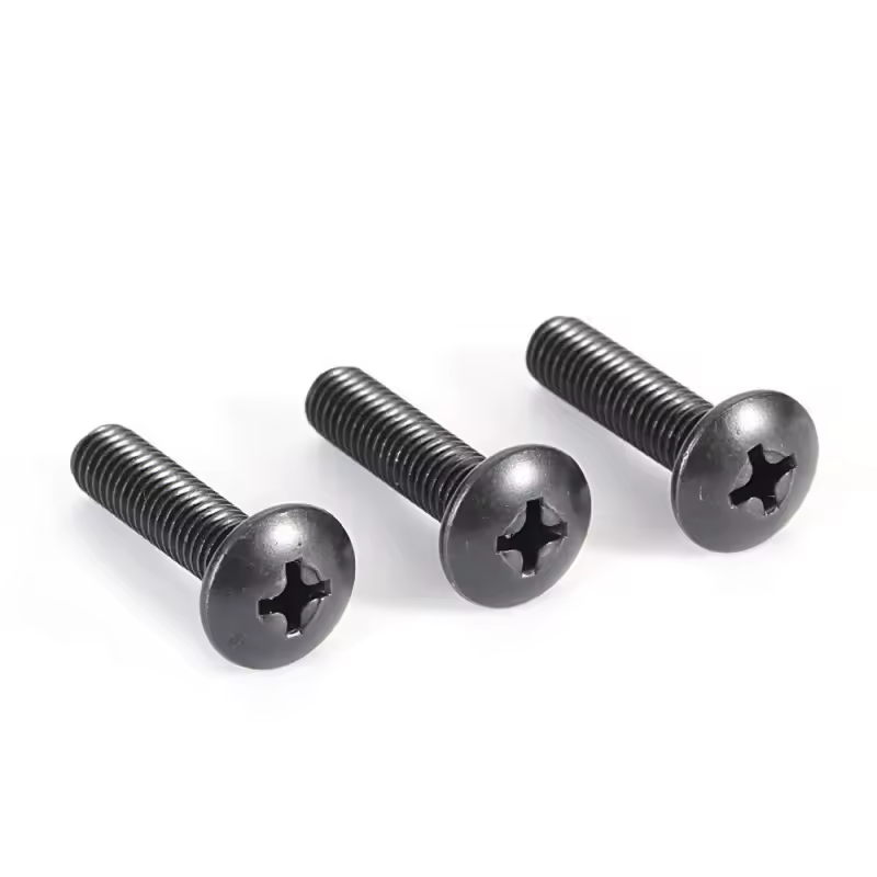 10Pcs/lot M2 M2.5 M3 M3.5 M4 M5 M6 TM Screws Phillips Truss Mushroom Head Screw Black Plated Electronic Carbon Steel Screws - Image 5