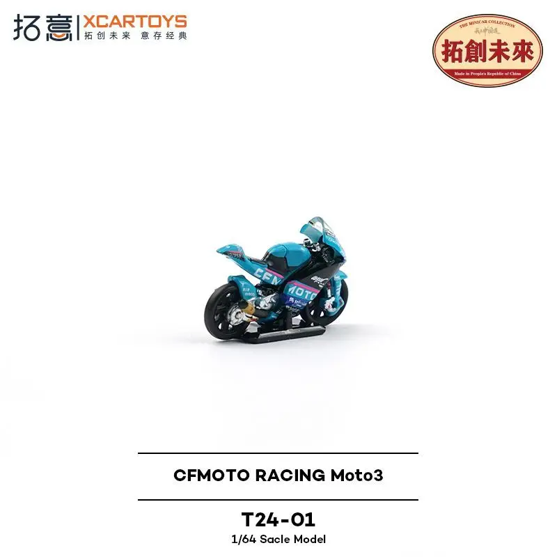 XCARTOYS 1/64 CFMOTO RACING Moto3 Kampioenschap Winnende Motorfietsmodel Twee - Auto Set Collectible Display Stuk