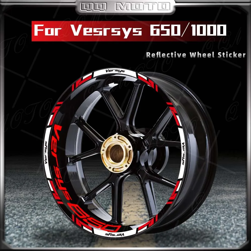 For Versys 650 Versys 1000 versys VERSYS 650 LT 1000 SE Motorcycle Reflective Wheel Sticker Inside of Hub Decals Rim Stripe Tape