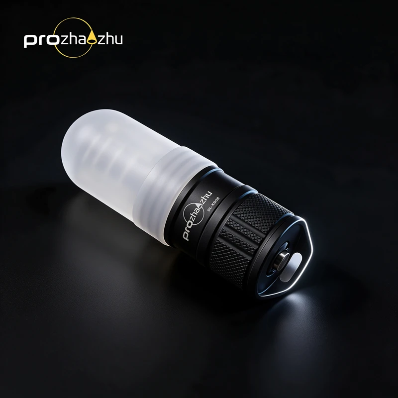 PROZHAOZHU DL-XS08 4000LM Tri-Color 360 Degree Dive Strobe White Red Blue Type-C 145m Signal Beacon Night Cave Wreck Reef Diving