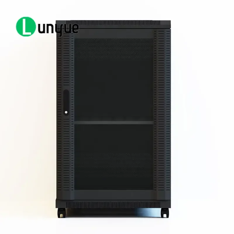 19 Inch EIA Standard Server Rack HKT Series Heavy Duty Steel Network Cabinet for Data Center Home Office Easy Assembly