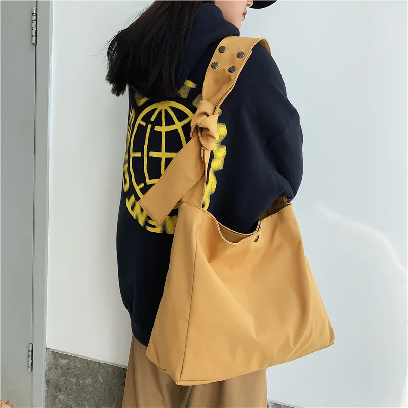 

bag women's Messenger large capacity Tote Bag Korean nylon cloth portable single shoulder Japanese simple school