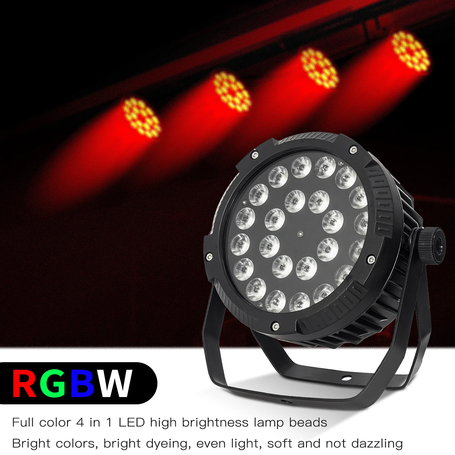 Outdoor Par Light 24x12W RGBW 4 in 1 Waterproof IP65 24x18W RGBWA+UV 6in1 Outdoor Stage Entertainment Disco DJ Lighting