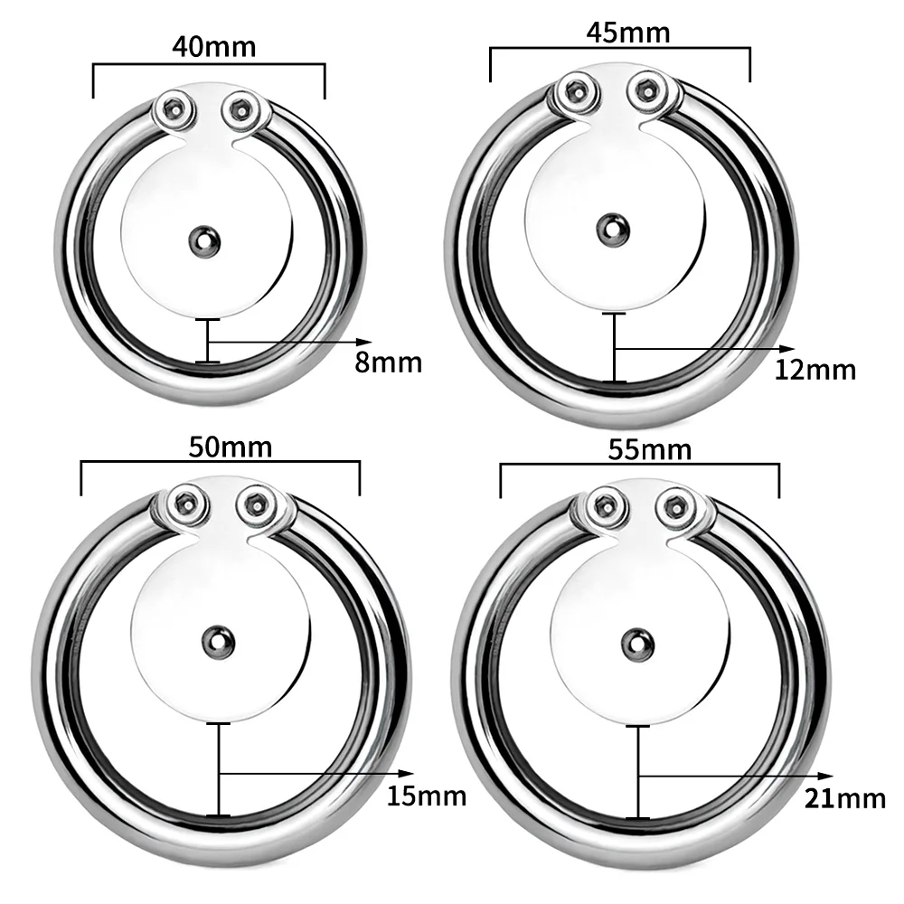 LEZEE Sissy Negative Pad Chastity Cage With Realistic Clitoris Urethral Tube Male Penis Ring Cock Locks BDSM Sex Toys For Men