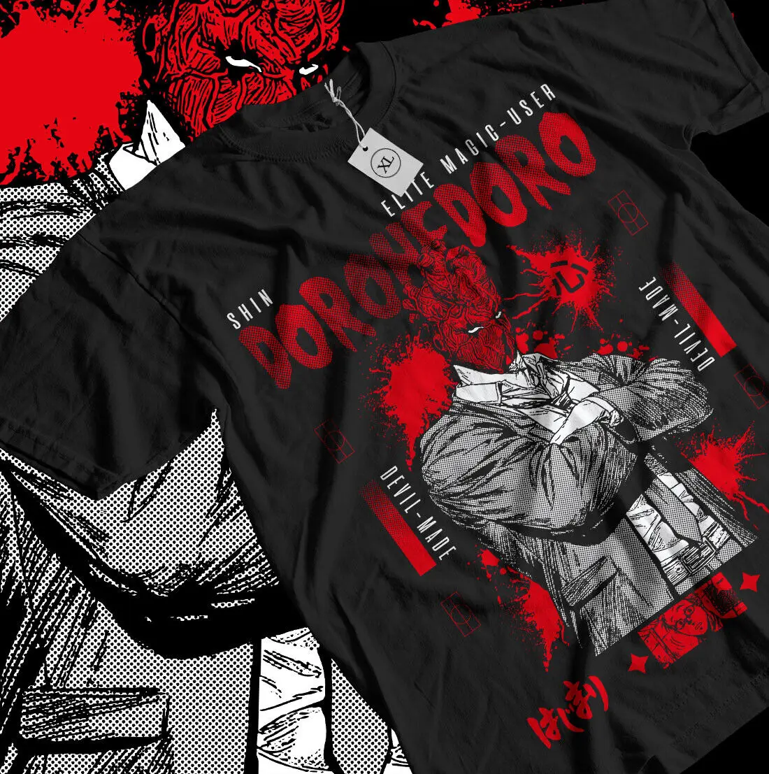 Dorohedoro Shin T-Shirt Ebisu Noi Kaiman Nikaido Horror Gift Shirt All Size